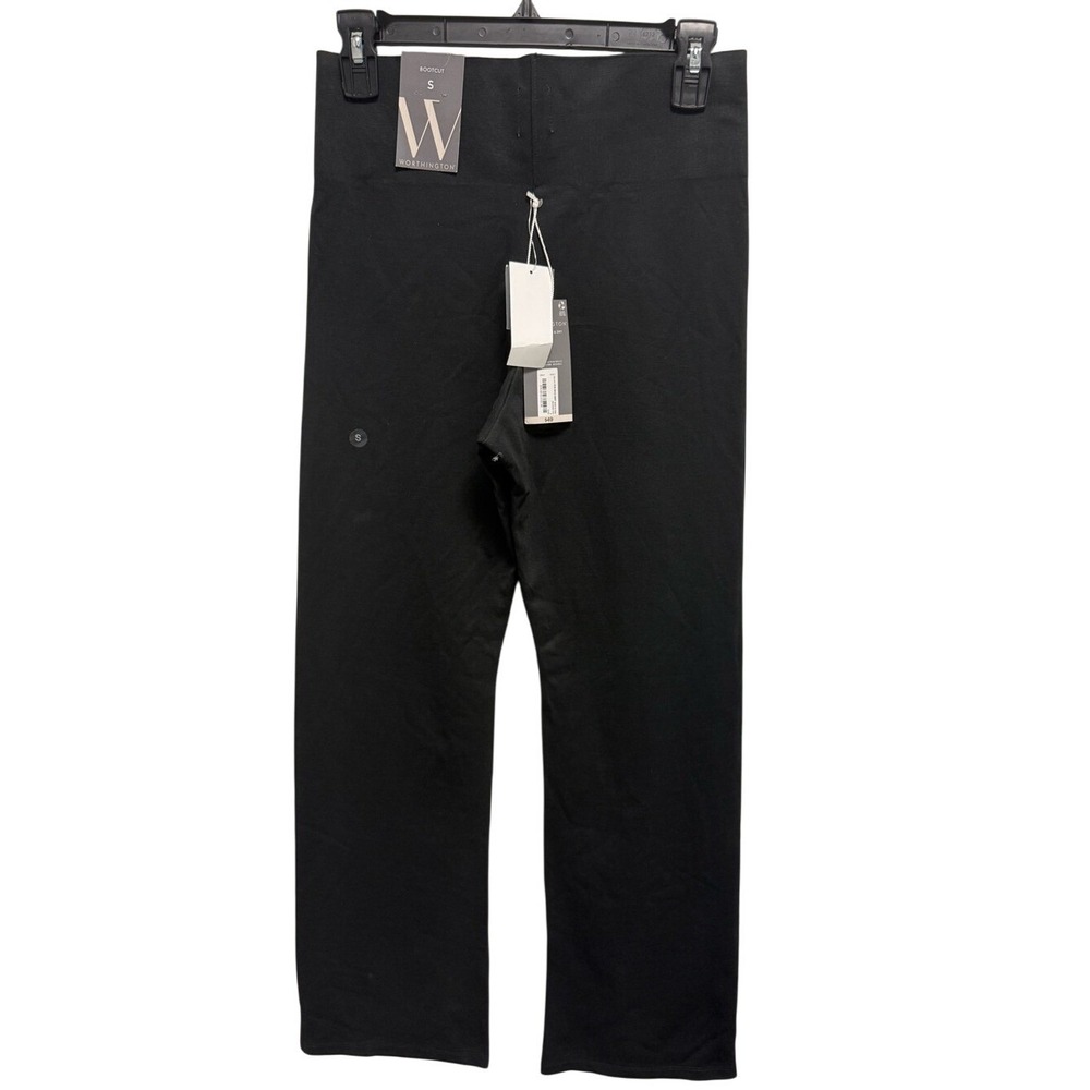 Worthington Womens Black Pull-On Bootcut Dress Pants Small NWT 16703-1